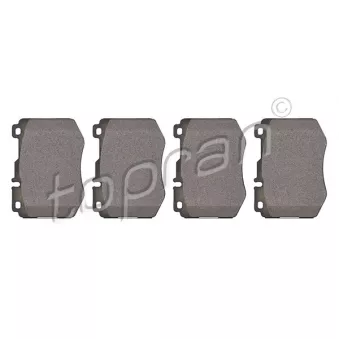 Jeu de 4 plaquettes de frein avant TOPRAN 409 497