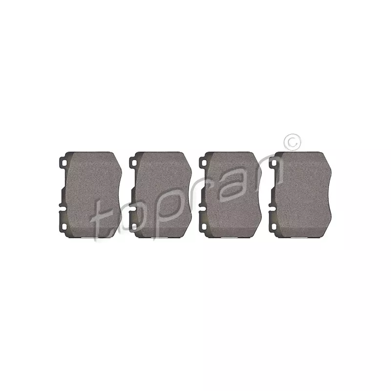 Jeu de 4 plaquettes de frein avant TOPRAN 409 497