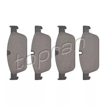 Jeu de 4 plaquettes de frein avant TOPRAN 409 498