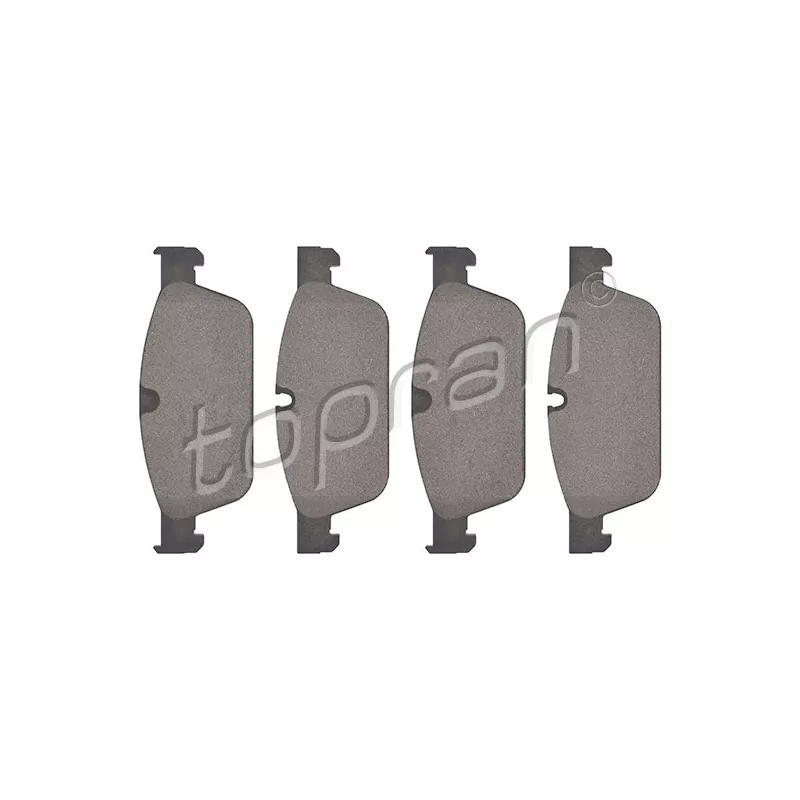 Jeu de 4 plaquettes de frein avant TOPRAN 409 498