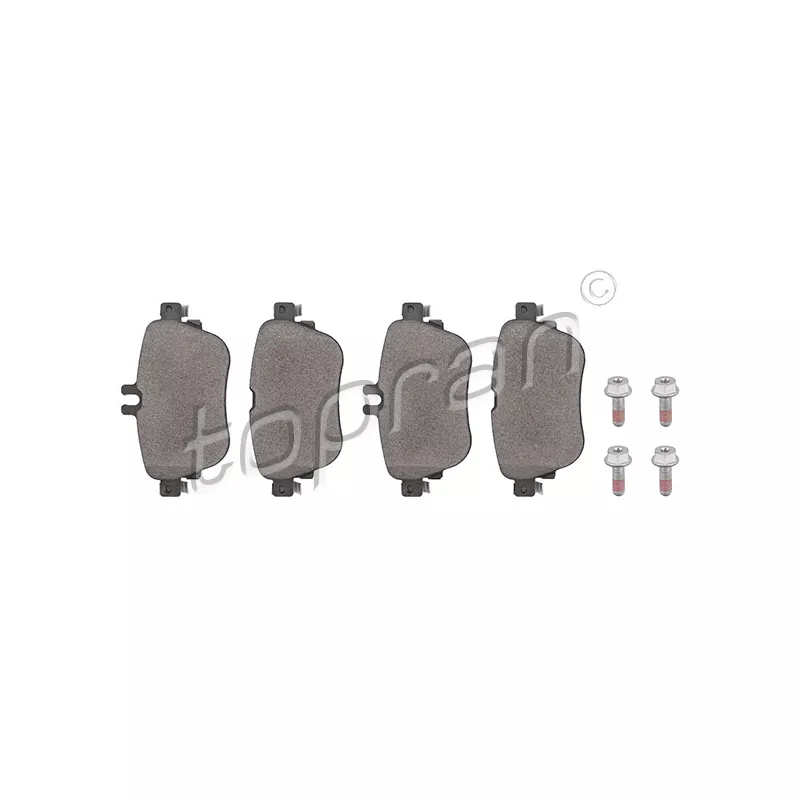 Jeu de 4 plaquettes de frein arrière TOPRAN 409 655