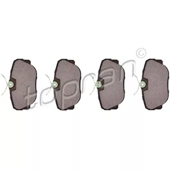 Jeu de 4 plaquettes de frein avant TOPRAN 500 374