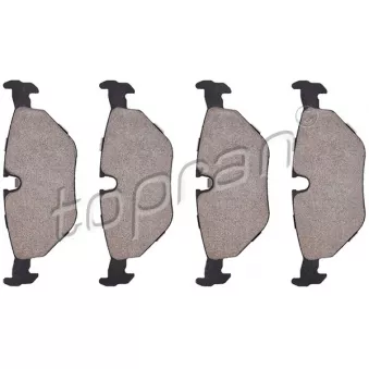 Jeu de 4 plaquettes de frein arrière TOPRAN 500 382