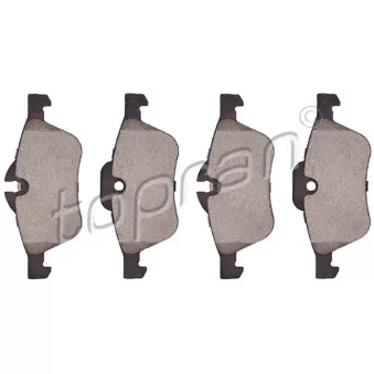 Jeu de 4 plaquettes de frein avant TOPRAN 501 016