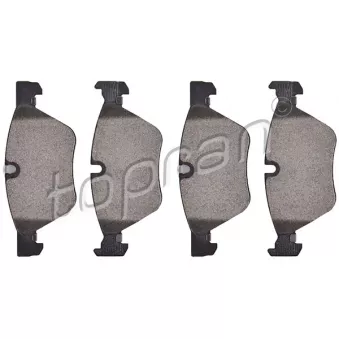 Jeu de 4 plaquettes de frein avant TOPRAN 501 244