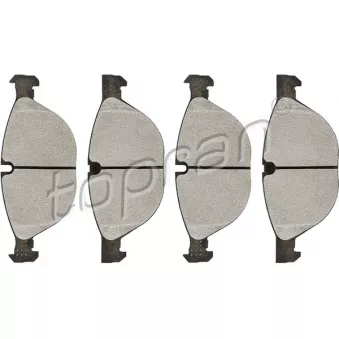 Jeu de 4 plaquettes de frein avant TOPRAN 502 099
