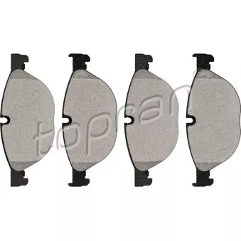 Jeu de 4 plaquettes de frein avant TOPRAN 502 237