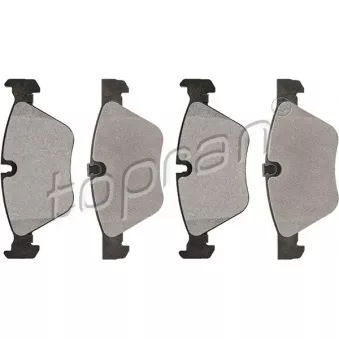 Jeu de 4 plaquettes de frein avant TOPRAN 502 290