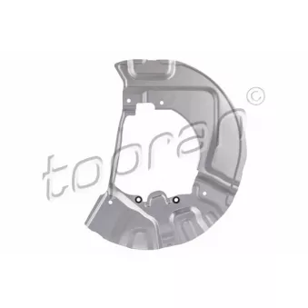 Déflecteur, disque de frein avant gauche TOPRAN 503 008