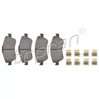 Jeu de 4 plaquettes de frein avant TOPRAN 600 589