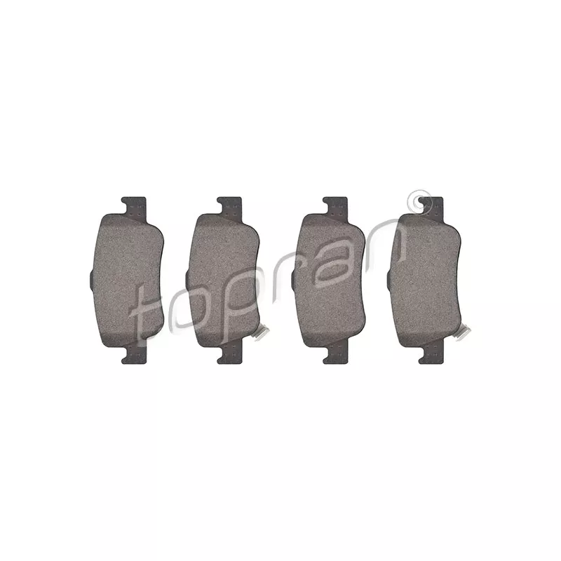 Jeu de 4 plaquettes de frein arrière TOPRAN 600 593