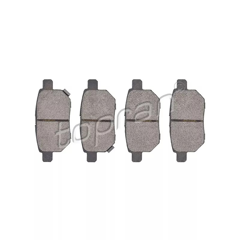 Jeu de 4 plaquettes de frein arrière TOPRAN 600 595