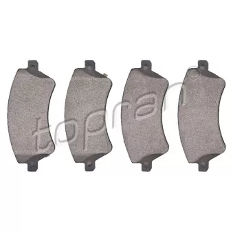 Jeu de 4 plaquettes de frein avant TOPRAN 600 606