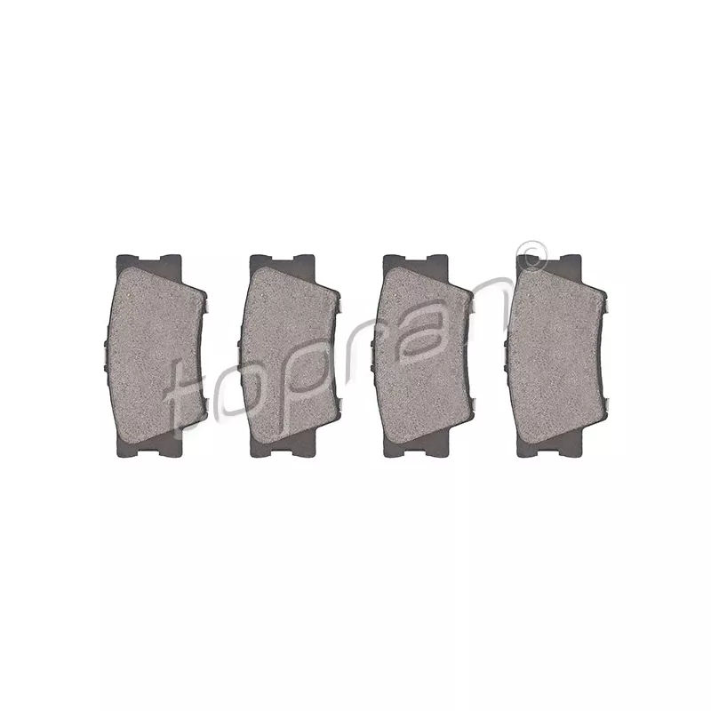Jeu de 4 plaquettes de frein arrière TOPRAN 600 611