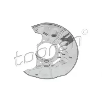 Déflecteur, disque de frein avant gauche TOPRAN 600 850