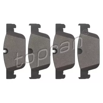 Jeu de 4 plaquettes de frein avant TOPRAN 601 359