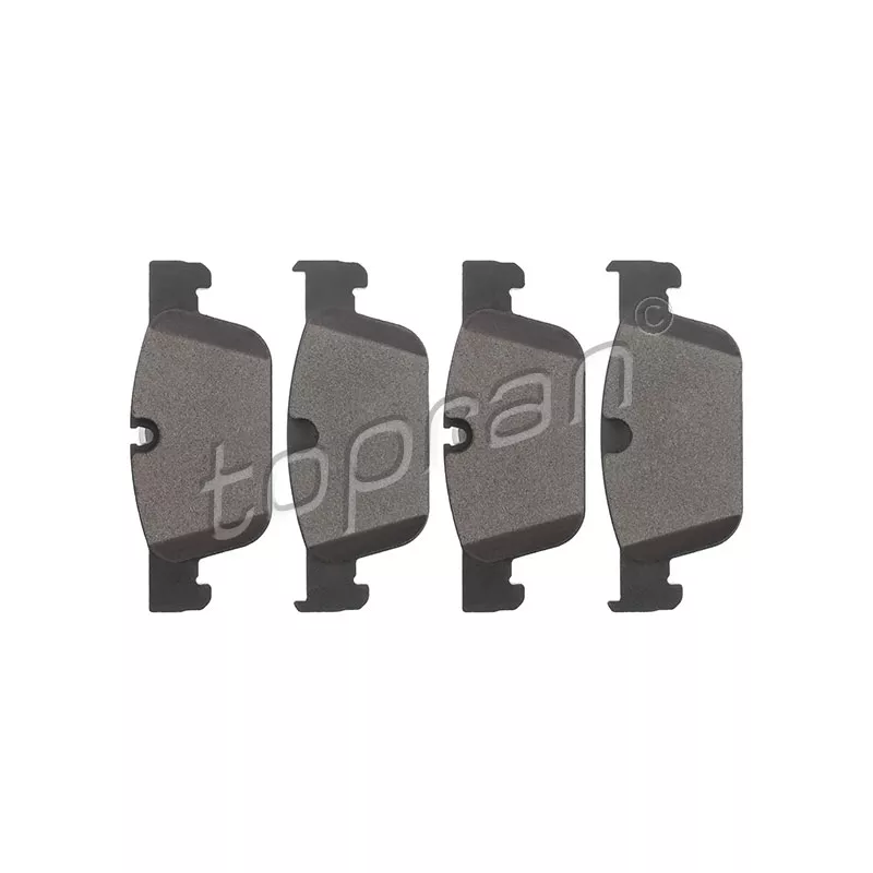 Jeu de 4 plaquettes de frein avant TOPRAN 601 359