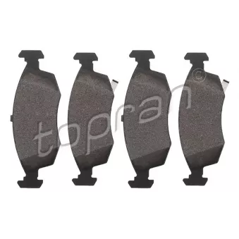 Jeu de 4 plaquettes de frein avant TOPRAN 601 570