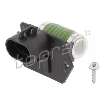 Résistance de série, moteur électrique-ventilateur du radiat TOPRAN 601 624