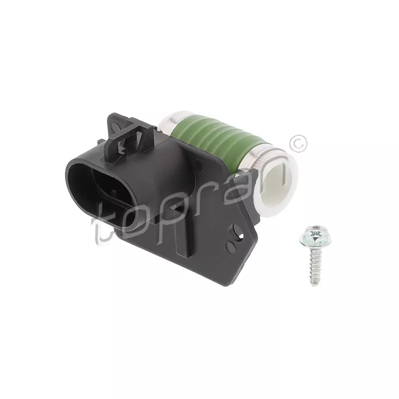 Résistance de série, moteur électrique-ventilateur du radiat TOPRAN 601 624