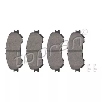 Jeu de 4 plaquettes de frein avant TOPRAN 624 508