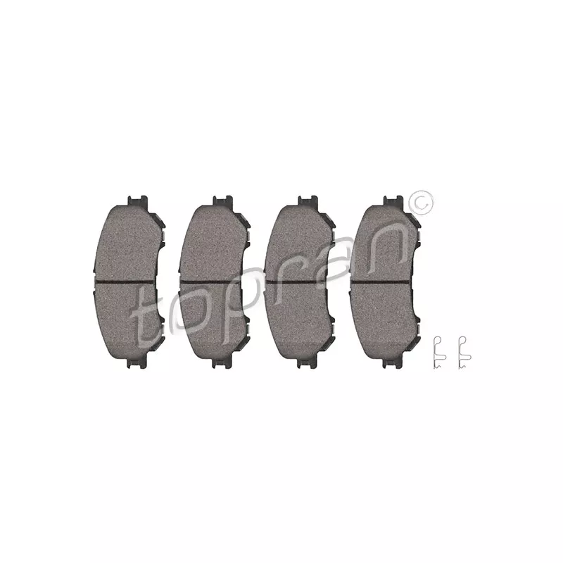Jeu de 4 plaquettes de frein avant TOPRAN 624 508