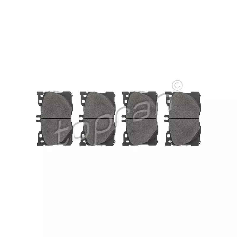 Jeu de 4 plaquettes de frein avant TOPRAN 624 522