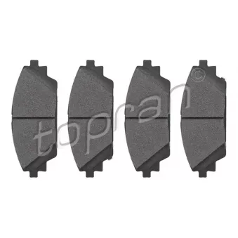 Jeu de 4 plaquettes de frein avant TOPRAN 624 527