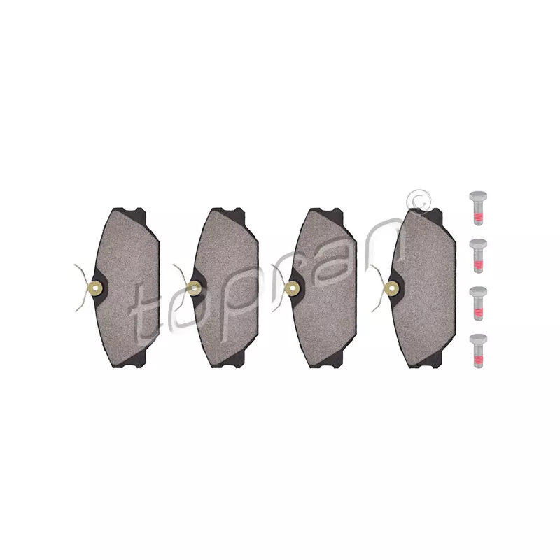 Jeu de 4 plaquettes de frein avant TOPRAN 700 181