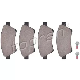 Jeu de 4 plaquettes de frein avant TOPRAN 700 628