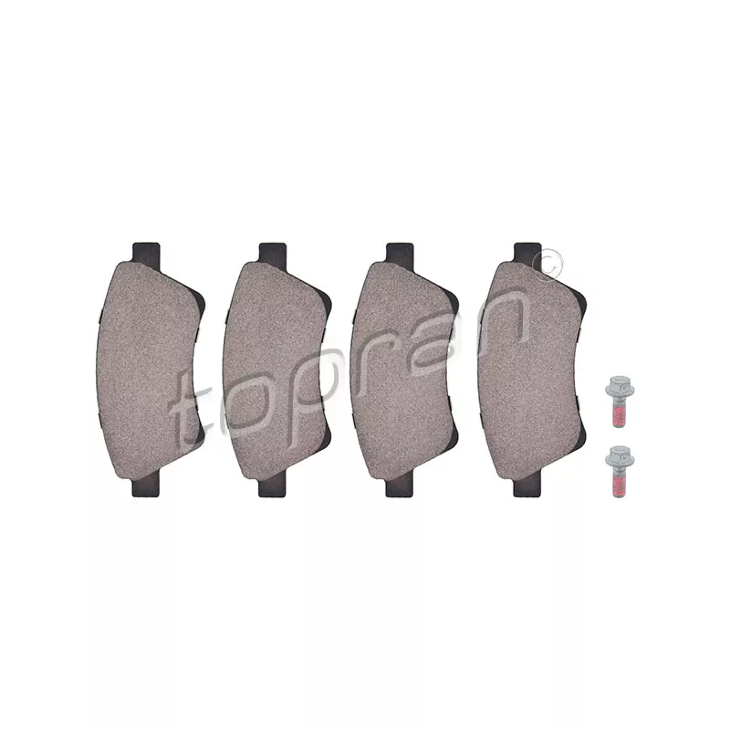 Jeu de 4 plaquettes de frein avant TOPRAN 700 628