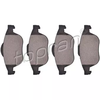 Jeu de 4 plaquettes de frein avant TOPRAN 700 646