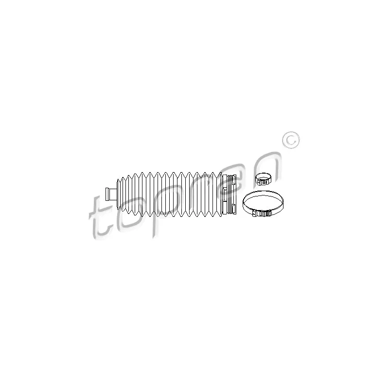 Joint-soufflet, direction TOPRAN 700 746