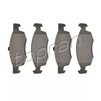 Jeu de 4 plaquettes de frein avant TOPRAN 701 155