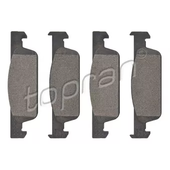 Jeu de 4 plaquettes de frein avant TOPRAN 701 432