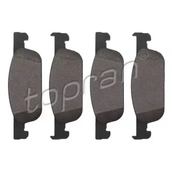Jeu de 4 plaquettes de frein avant TOPRAN 701 919