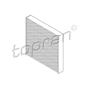 Filtre, air de l'habitacle TOPRAN 720 325