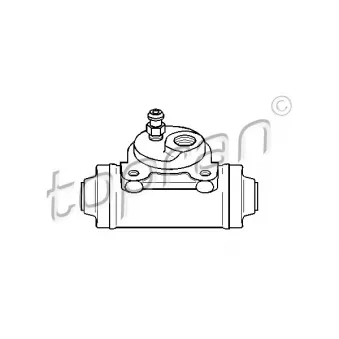 Cylindre de roue arrière droit TOPRAN 720 978