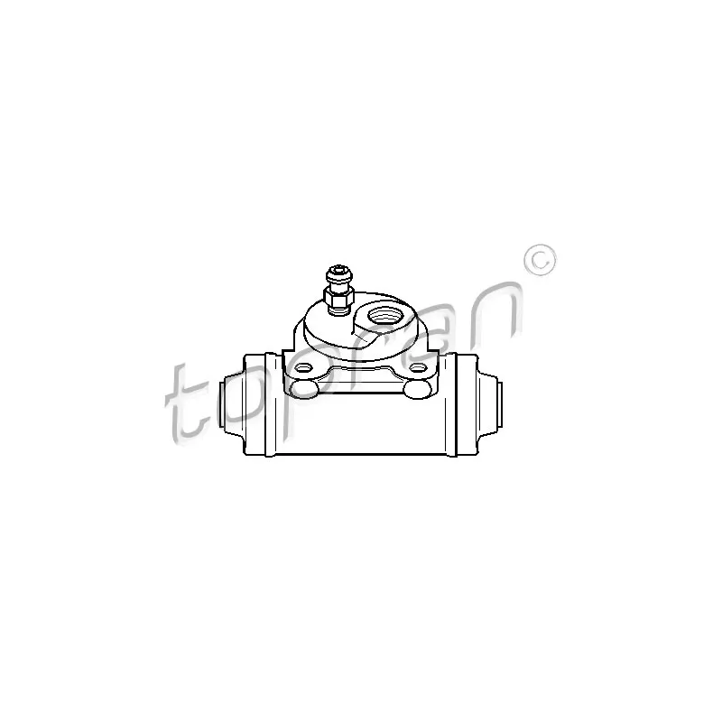 Cylindre de roue arrière droit TOPRAN 720 978