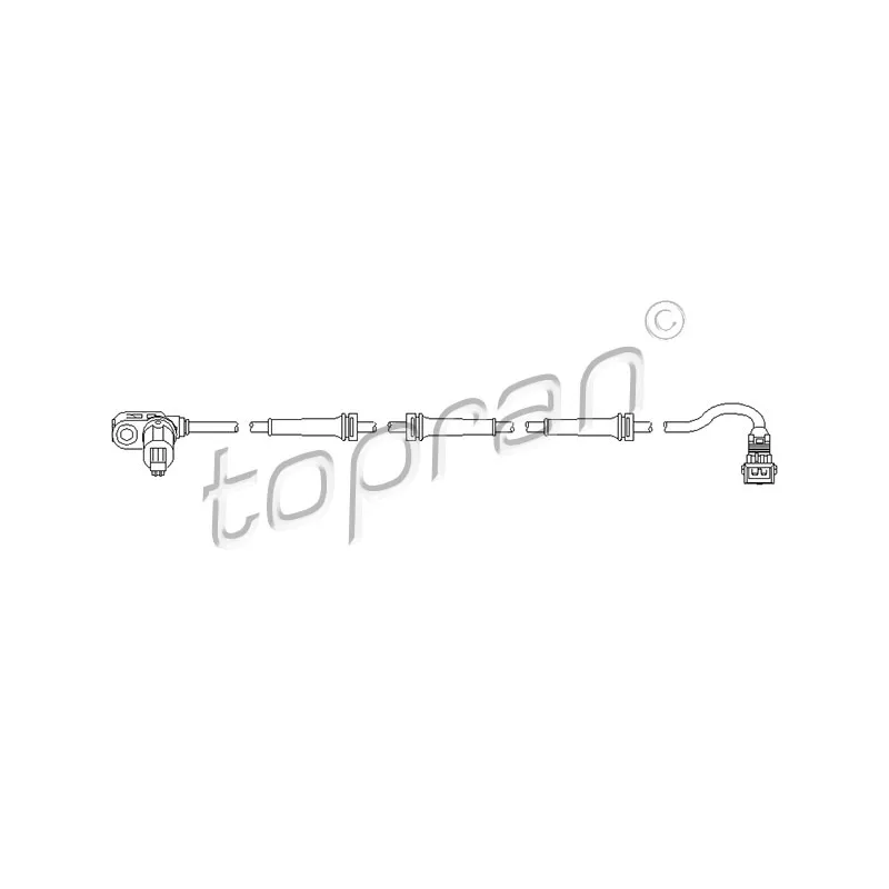 Capteur, vitesse de roue TOPRAN 721 607