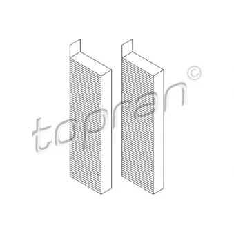 Filtre, air de l'habitacle TOPRAN 722 261