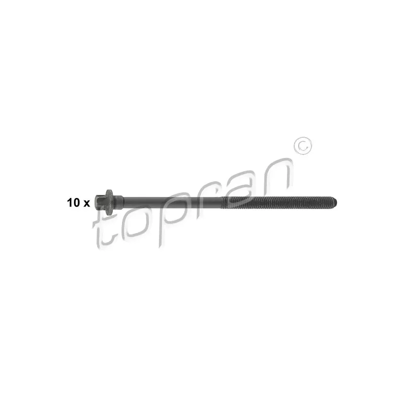 Jeu de boulons de culasse de cylindre TOPRAN 722 341