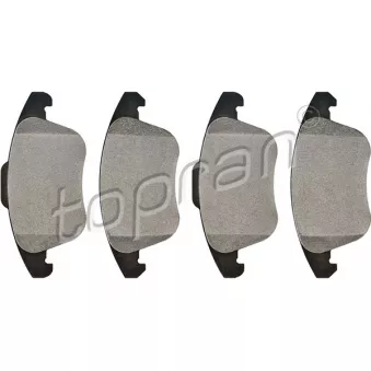 Jeu de 4 plaquettes de frein avant TOPRAN 722 833