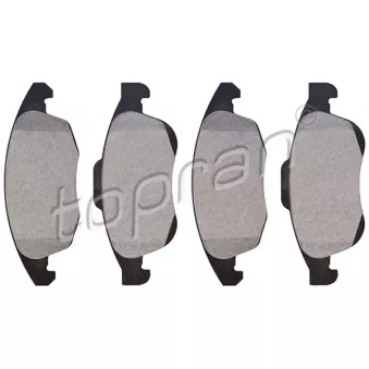 Jeu de 4 plaquettes de frein avant TOPRAN 723 104