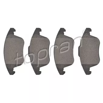 Jeu de 4 plaquettes de frein avant TOPRAN 723 273