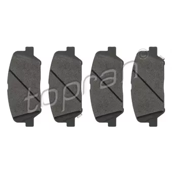 Jeu de 4 plaquettes de frein avant TOPRAN 821 266