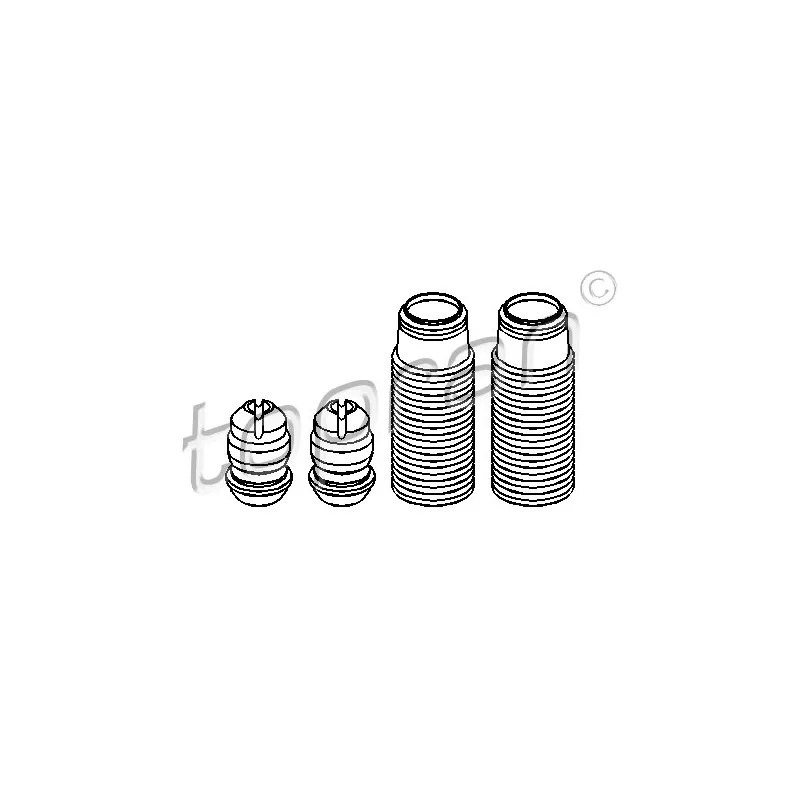 Kit de protection contre la poussière, amortisseur TOPRAN 914 001