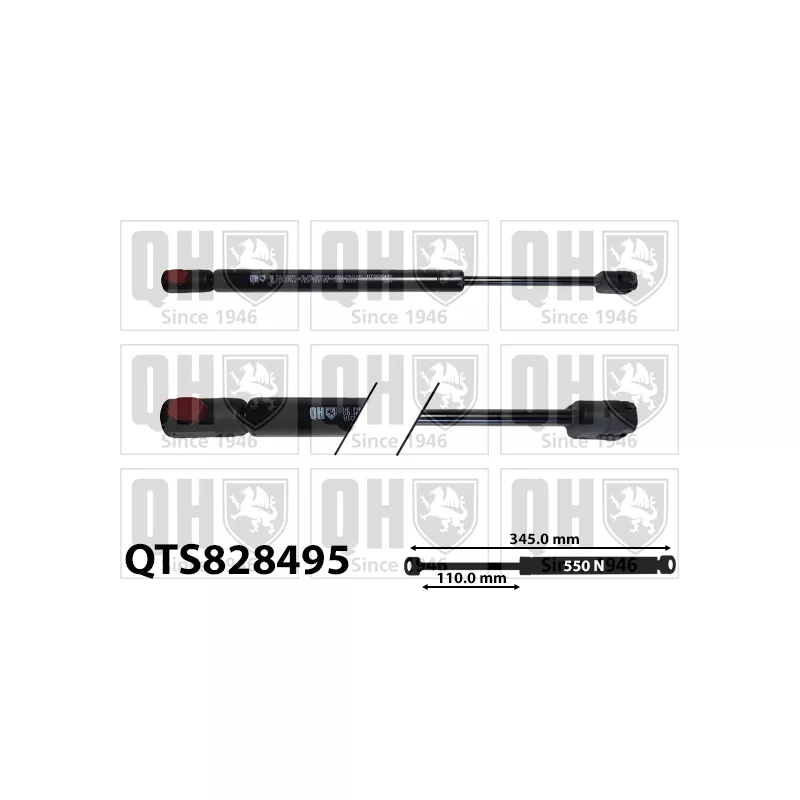 Vérin, capot-moteur QUINTON HAZELL QTS828495