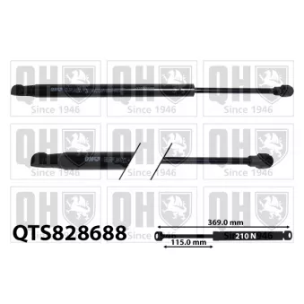 Vérin, capot-moteur QUINTON HAZELL QTS828688
