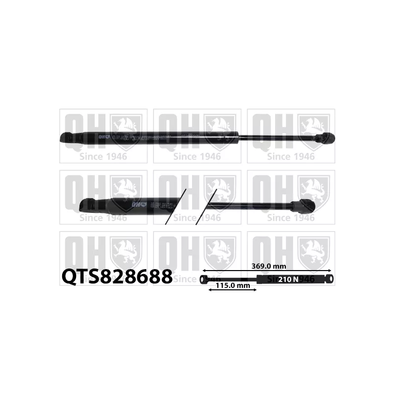 Vérin, capot-moteur QUINTON HAZELL QTS828688